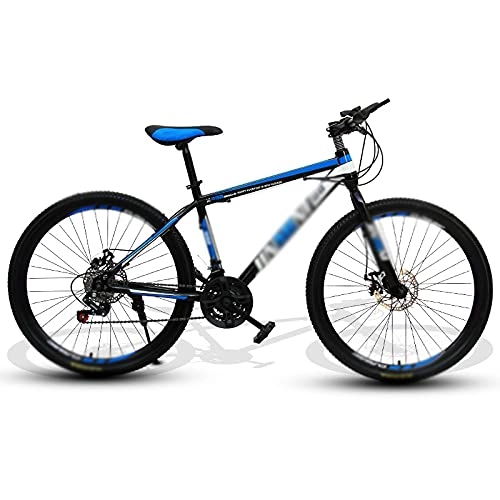Mountain Bike : Aoyo Mountain Bikes, 24-Speed 26 Inch Bikes Shock-absorbing And Variable-speed Bicycles Road Bicycle Racing(Color:High configuration-black and blue)