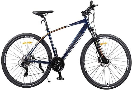Mountain Bike : Aoyo Women Mountain Bikes, 26 Inch 27-Speed Mountain Trail Bike, Dual Disc Brake Aluminum Frame Hardtail Mountain Bike, Adjustable Seat (Color : Blue)