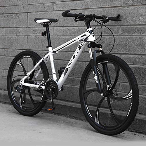 Mountain Bike : AP.DISHU 24-Speed Mountain Bike for Adult, 24 / 26 Inch Wheels, Lightweight Carbon Steel Frame Disc Brake, #C, 24inch