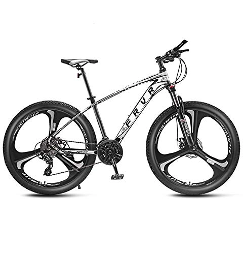 Mountain Bike : AP.DISHU 27-Speed Mountain Bike Unisex Bicycles 26 Inch Wheel Double Disc Brake Suspension Fork, #A