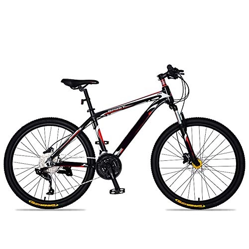 Mountain Bike : AP.DISHU 27 Speed Off-Road Adult Bicycle, Aluminum Alloy 26 Inch Mountain Bike Red