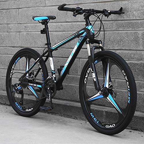 Mountain Bike : AP.DISHU Front Suspension Mountain Bike Lightweight Carbon Steel Frame 21-Speed Shiftable Mechanical Disc Brakes, #A, 26inch
