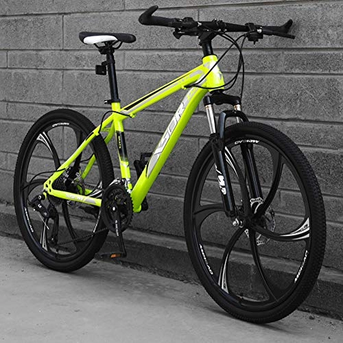Mountain Bike : AP.DISHU Mountain Bike, Carbon Steel Frame Disc Brake 27-Speed Shiftable Bicycle Adult Outdoor Cross Country Bicycle, #E, 24inch