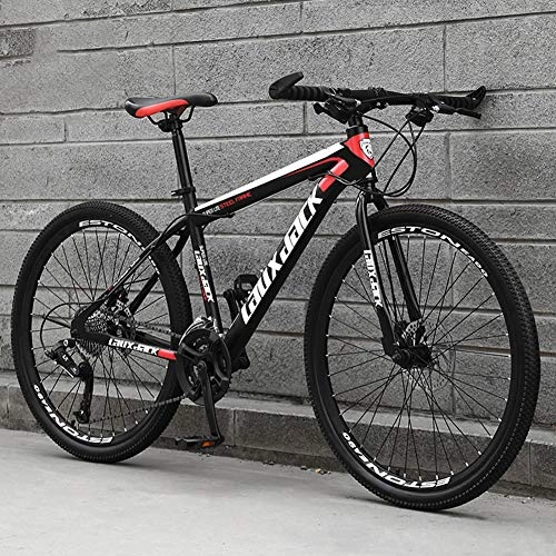 Mountain Bike : AP.DISHU Road Bike 27 Speed Derailleur System Road Bicycle Dual Disc Brake Bicycle Spoke Wheel, 26inch