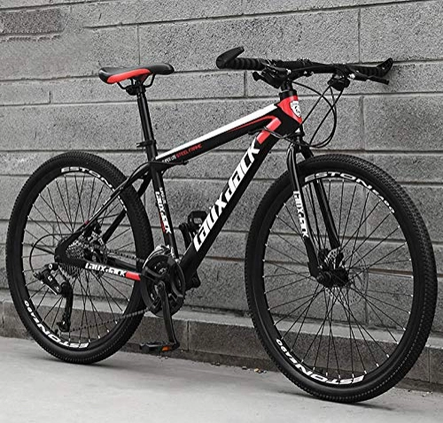 Mountain Bike : AP.DISHU Road Bike High Carbon Steel Frame Road Bicycle Racing 26 Inch Spoke Wheel Dual Disc Brake Bicycles, #C, 27 Speed