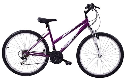 Mountain Bike : Arden Mountaineer 26" Wheel Front Suspension 16" Frame 21 Speed Womens Mountain Bike Purple