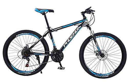 Mountain Bike : ASEDF Mountain Bike 21 Speed MTB 27.5 Inches Wheels Dual Suspension Mountain Bicycle blue
