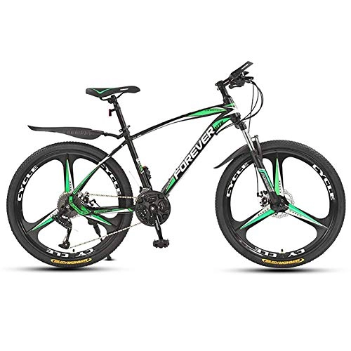 Mountain Bike : AUTOKS Bike Guide, 26 Inches, 24 Inches, Mountain Bike, 21 / 24 / 27 / 30 Speed Gears, Fork Suspension, Adult Bicycle, Boys And Girls Bicycle, Green, 24 inch 30 speed