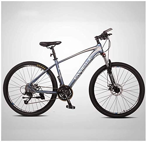Mountain Bike : AYHa 27-Speed Mountain Bikes, 27.5 inch Big Tire Mountain Trail Bike, Dual-Suspension Mountain Bike, Aluminum Frame, Men's Womens Bicycle, Blue