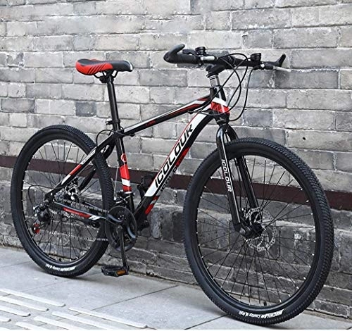 Mountain Bike : AZYQ 26" Mountain Bike for Adult, Lightweight Aluminum Frame, Front and Rear Disc Brakes, Twist Shifters Through 21 Speeds, B, 21Speed