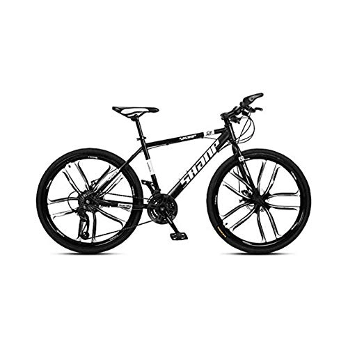 Mountain Bike : B-D Electric Bike 26 Inches Folding Fat Tire Snow Bike Mountain Bikes, Men's Dual Disc Brake Hardtail Mountain Bike, Bicycle Adjustable Seat, A, 21 SPEED