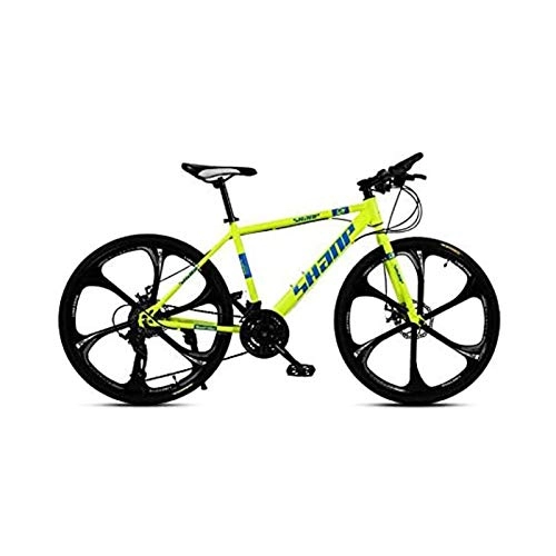 Mountain Bike : B-D Electric Bike 26 Inches Folding Fat Tire Snow Bike Mountain Bikes, Men's Dual Disc Brake Hardtail Mountain Bike, Bicycle Adjustable Seat, C, 27 SPEED
