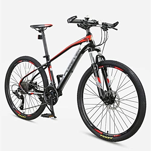 Mountain Bike : BaiHogi Professional Racing Bike, Adult Mountain Bike, 26” Wheels, Suspension Fork, 27 Speed Shifters, Dual-Disc Brakes, Unisex MTB Bikes for Women and Men / a (Color : A, Size : -)