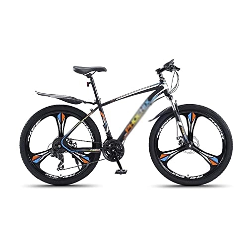 Mountain Bike : BaiHogi Professional Racing Bike, Adult Mountain Bike 27.5-Inch Wheels Mens / Womens Carbon Steel Frame 24 / 27 Speed with Front and Rear Disc Brakes / Orange / 24 Speed (Color : Orange, Size : 24 Speed)