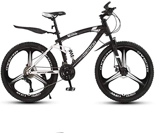 Mountain Bike : baozge Adult Mens 24 Inch Mountain Bike Student High-Carbon Steel City Bicycle Double Disc Brake Beach Snow Bikes Magnesium Alloy Integrated Wheels-C_21 speed