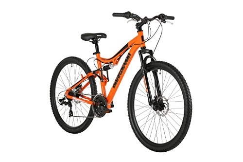 Mountain Bike : Barracuda Unisex Draco Ds Wheel 18 Inch Full Suspension Frame Mountain Bike, Orange, 27.5 Inch