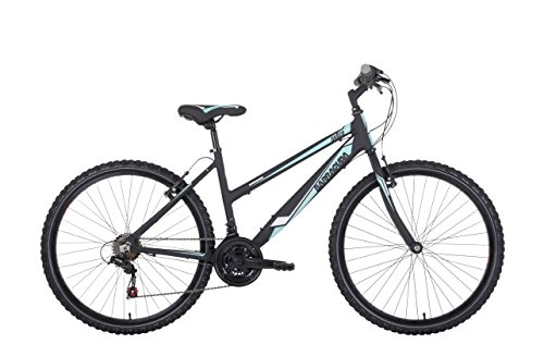 Mountain Bike : BarracudaDraco Womens' Mountain Bike Black / Mint Green, 19" inch alloy frame, 18 speed powerful rear v-brake front & rear 26" alloy rims with mtb specific tyres