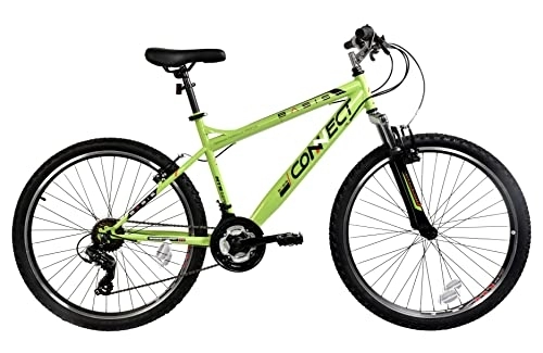 Mountain Bike : Basis Connect Hardtail Mountain Bike, 26" Wheel - Green / Black