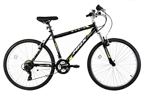 Mountain Bike : Basis MRX Pro Hardtail Mountain Bike, 26" Wheel - Black / Yellow