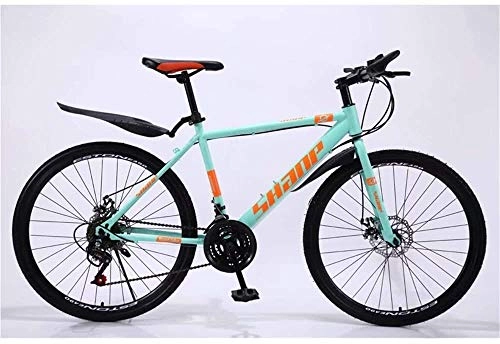 Mountain Bike : BECCYYLY Mountain bike Mountain Bike, 24 / 26 Inch Double Disc Brake, Adult MTB Country Gearshift Bicycle, Hardtail Mountain Bike with Adjustable Seat Carbon Steel Spoke Wheel, bicycle
