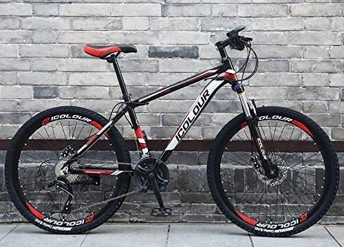 Mountain Bike : Bicycle 24 Inch / 26 Inch Shiftable Adult Off-road Variable Speed Bicycle, Young Men And Women Riding Bicycles, City Mountain Bike Bicycles, Mechanical Double Disc Brakes