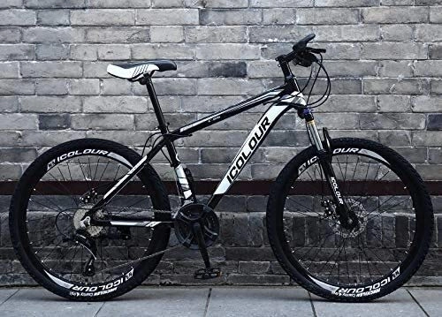 Mountain Bike : Bicycle 24 Inch / 26 Inch Young Men And Women Students Adult Bicycles City Mountain Bike Bicycles Off-road Variable Speed Bicycles Mechanical Double-disc Brakes Lockable Shock-absorbing Front Forks