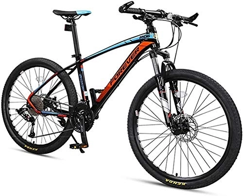 Mountain Bike : Bicycle 33 Speed Mountain Bikes, Men Aluminum Frame Disc Brake Hardtail Mountain Bike, Womens Mountain Bicycle, All Terrain Mountain Bike, Gray, 27.5 Inch (Color : Blue, Size : 27.5 Inch)