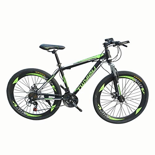 Mountain Bike : Bicycle Accessories Outdoor mountain bikes, variable speed mountain bikes, high-carbon steel hard-tail frame bikes, 26-inch speed adult bikes, double disc brakes and full suspension bikes