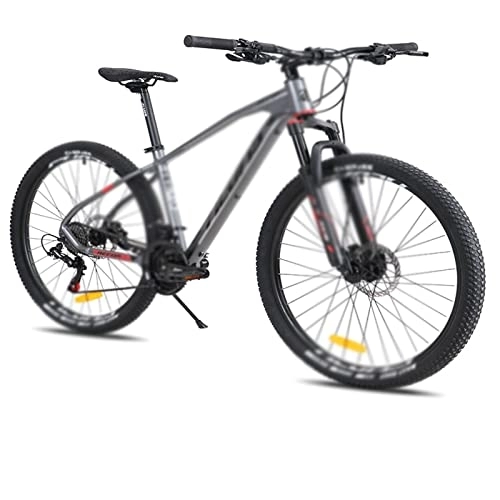 Mountain Bike : Bicycles for Adults Mountain Bike M315 Aluminum Alloy Variable Speed car Hydraulic disc Brake 24 Speed 27.5x17 inch Off-Road (Color : Silver Black, Size : 24_27.5X17)