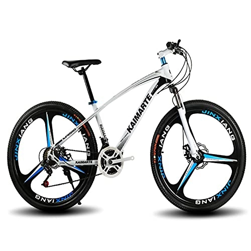 Mountain Bike : Bicycles, Mountain Bikes, 24 / 26 Inch Mountain Bikes For Adults And Teenagers, 21-speed Light Dual-disc Mountain Bikes. (Color : White, Size : 26 inches)