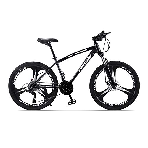 Mountain Bike : Bike, 30 Speed All-Terrain Bicycle, 24 / 26" Mountain Bike, with Adjustable Seat and High-Carbon Steel Frame, for Adults, Anti-Slip, Double disc Brake / D / 159x93cm