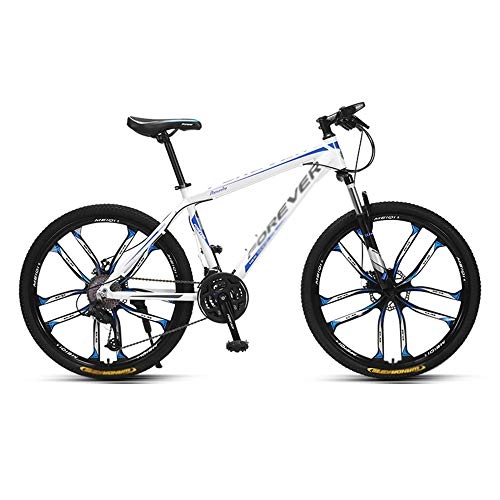 Mountain Bike : Bike, All-Terrain Mountain Bike, 26 inch 27 Speed Bicycle, for Adults / Teenagers, Low-Span Aluminum Alloy Frame, Double Disc Brake / B / 167x98cm