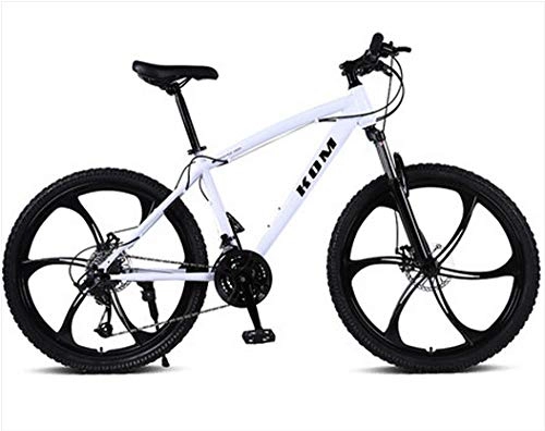 Mountain Bike : Bike Bike Mountain Bikes Exercise Bike for Home Bike Male and Female Bicycles 26 inch 21 / 24 / 27 Speed Carbon Steel Downhill Mountain Bike one Wheel Bicycle Outdoor Travel-C Black_27 Speed