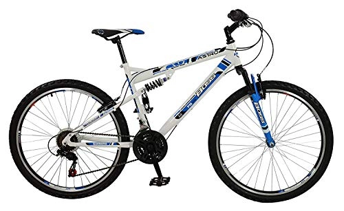 Mountain Bike : BOSS Men's Astro Mountain Bike - Blue / White, Size 26