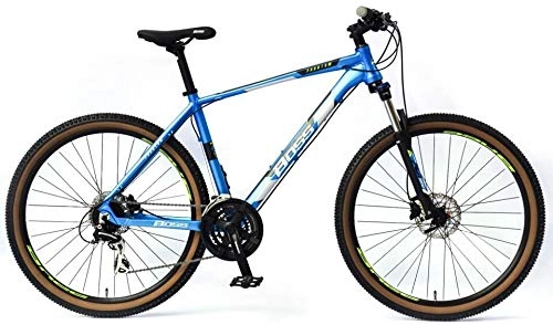 Mountain Bike : Boss Phantom Blue 27.5 Inch Alloy Hydraulic Mountain Bike Teenager to Adult MV Sports