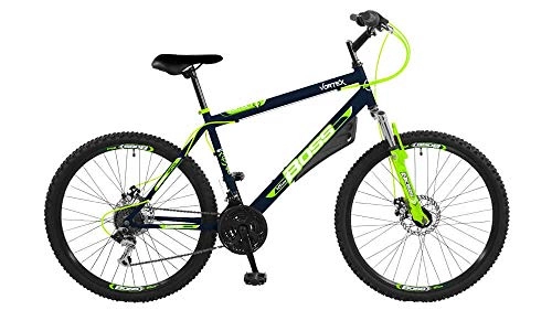Mountain Bike : Boss Vortex Green 26 Inch Front Suspension Mountain Bike Teenager to Adult MV Sports
