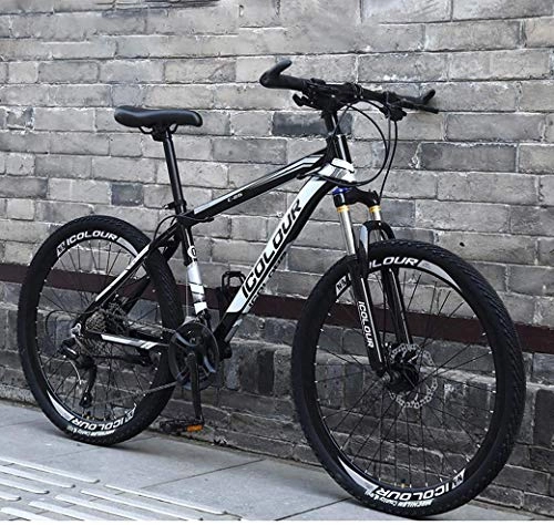 Mountain Bike : Chenbz Outdoor sports 26" 24Speed Mountain Bike for Adult, Lightweight Aluminum Full Suspension Frame, Suspension Fork, Disc Brake (Color : D1, Size : 24Speed)