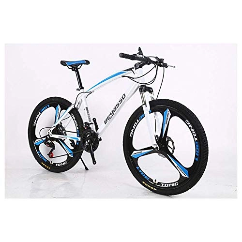 Mountain Bike : Chenbz Outdoor sports 26" Mountain Bicycle with Suspension Fork 2130 Speeds Mountain Bike with Disc Brake, Lightweight HighCarbon Steel Frame (Color : White, Size : 30 Speed)