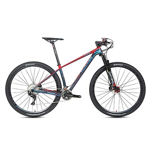 Mountain Bike : Chenbz Outdoor sports Carbon fiber mountain bike, XT27.5 inch 29 inch 22 speed 33 speed double disc brake adult men and women cross country mountaineering bicycle outdoor riding