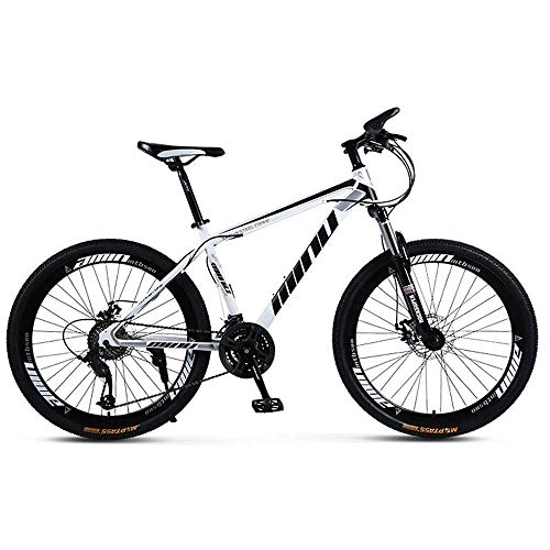 Mountain Bike : Chenbz Outdoor sports Hard tail mountain bike, 26 inch 30 speed variable speed offroad double disc brakes men and women bicycle outdoor riding adult (Color : A)
