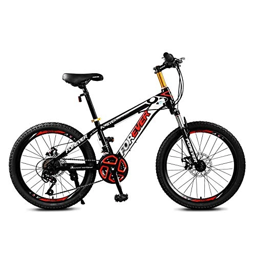 Mountain Bike : Chengke Yipin Mountain bike speed shift student off-road dual shock-absorbing bicycle 24 speed-red_20 inches