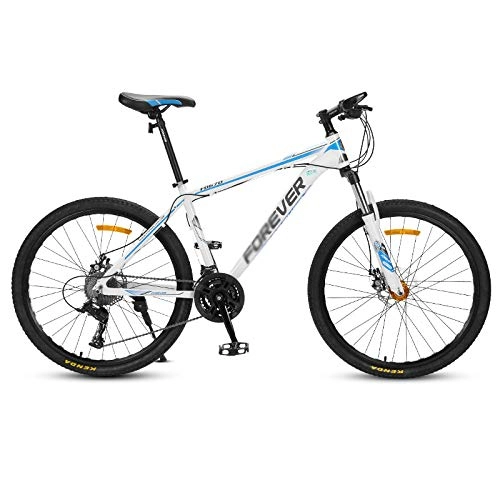 Mountain Bike : Chengke Yipin Outdoor mountain bike bicycle Speed bicycle 26 inch high carbon steel frame Student youth shock absorber mountain bike-blue_24 speed
