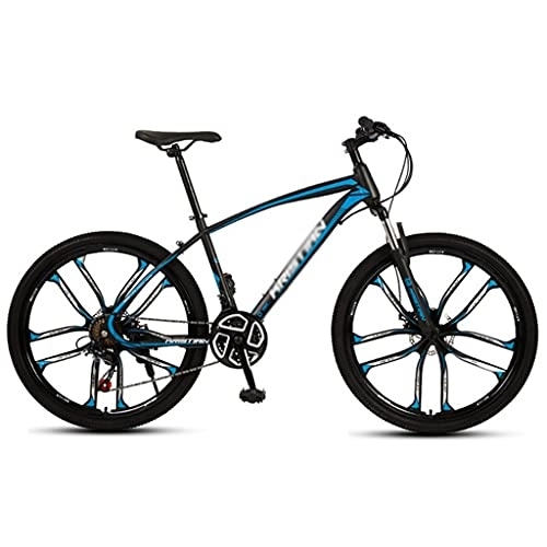 Mountain Bike : Children's bicycle 26 Inch Mountain Bike MTB Bicycle Full-Suspension Adjustable Seat 21 Speeds Drivetrain with Disc-Brake Cycling Urban Commuter City Bicycle ( Color : Style1 , Size : 26inch21 speed )