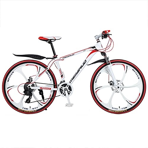 Mountain Bike : Children's bicycle 26 Inches Mountain Bike 27 Speeds Gears Bike, Adjustable Seat Mountain Bike for Men and Women With Dual Disc Brakes Shock Absorbers ( Color : Style1 , Size : 26inch27 speed )