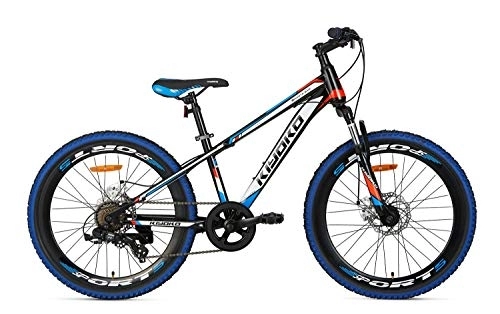 Mountain Bike : Children's Bicycle Mountain Bike MTB Popal Kiyoko 24 Inch Shimano SIS 18 Speed Blue 95% Assembled