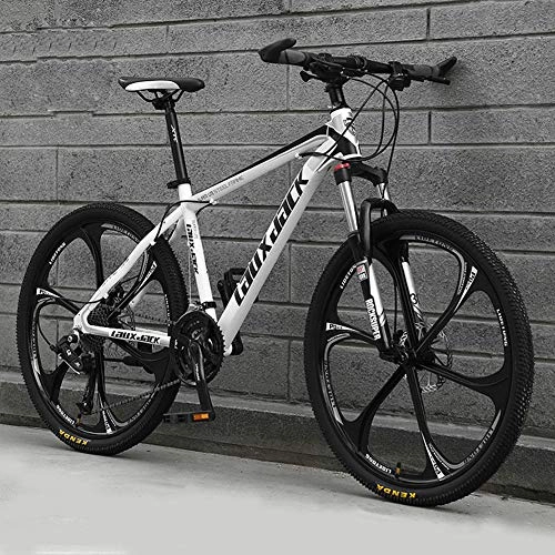 Mountain Bike : CHJ 26-Inch Hard-Tail Bicycle, Adult Male and Female Cross-Country Mountain Bike, 21-Speed Dual-Disc Brake Shock Absorption, Outdoor Exercise for Teenagers, 1