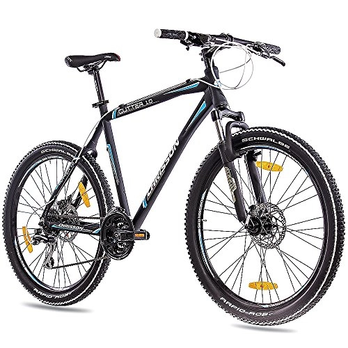 Mountain Bike : Chrisson Cutter 26-Inch MTB Mountain Bike 1.0 Aluminium with 24G Acera Matt Black, 53 cm