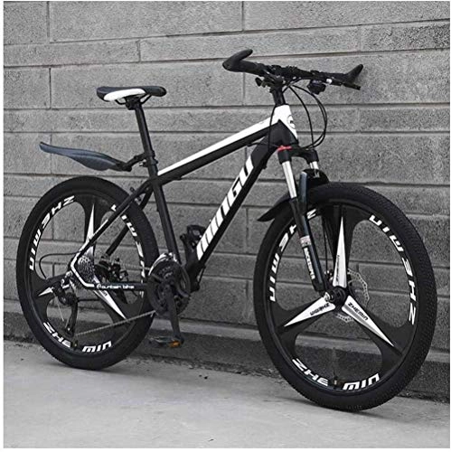 Mountain Bike : City Bicycle Bike, Mountain bikes men 26 inch high-carbon steel hardtail mountain bike mountain bike with suspension front adjustable seat 21 speed-A_24 Inch 27 speed