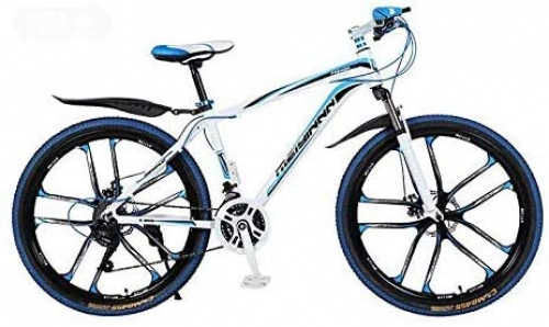 Mountain Bike : CLOTHES Commuter City Road Bike Mountain Bike Bicycle, PVC And All Aluminum Pedals, High Carbon Steel And Aluminum Alloy Frame, Double Disc Brake, 26 Inch Wheels Unisex (Color : A, Size : 21 speed)