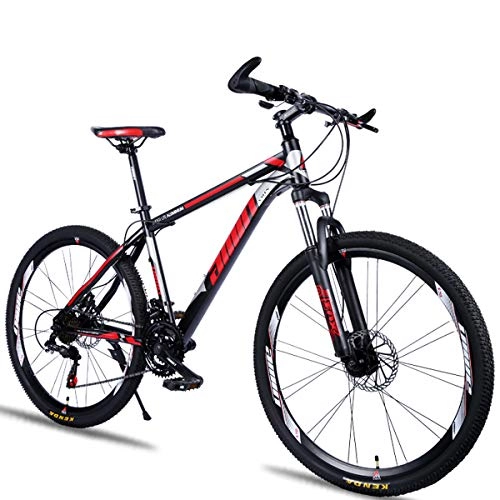 Mountain Bike : CLOUDH Mountain Bike for Adult Student, SHIMANO30-Speed Mountain Bike Front Suspension Fork And Disc Brakes Bicycle, 26 Inch Spoke Wheels, A